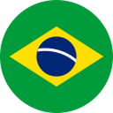 Bandeira do Brasil em formato circular